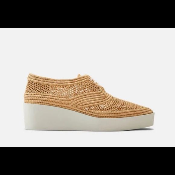 Robert Clergerie Lisa Raffia Derbies Sz 41.5/11.5 - Picture 4 of 9